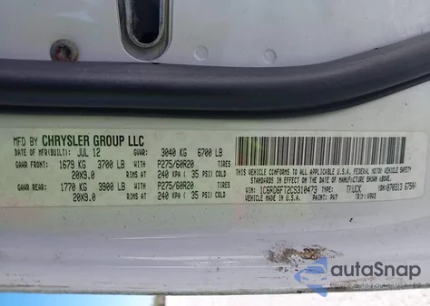 2012 Ram 1500 St z USA, uszkodzony, nr VIN 1C6RD6FT2CS310473